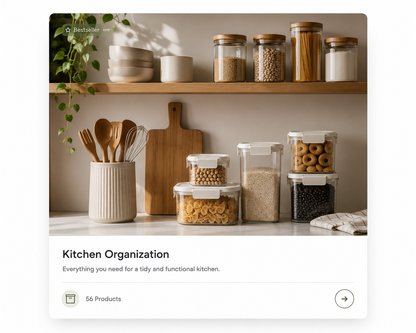 1Aisle is a premium home organization brand focused on calm living,