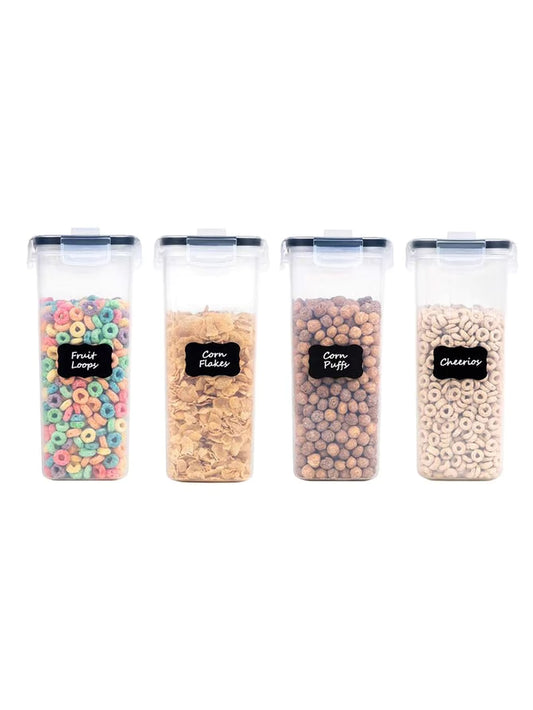 4pcs2.5 Large Food Storage Containers With Lids, Airtight Food Storage Containers For Kitchen Pantry Organization And Storage,